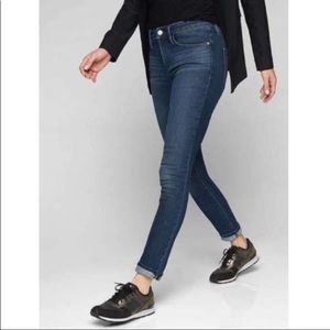 Athleta skulptek skinny jeans medium wash size 0